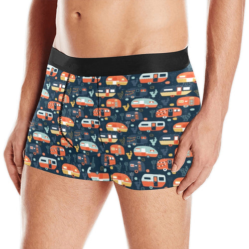 Camper Van Pattern Print Design 05 Men's All Over Print Boxer Briefs Men's Underwear