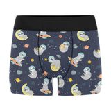 Cute sloth astronaut star planet rocket pattern Men's All Over Print Boxer Briefs Men's Underwear