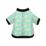 Giraffe Pattern Print Design 01 All Over Print Pet Dog Round Neck Fuzzy Shirt