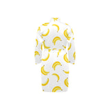 Banana pattern Men's Long Sleeve Belted Night Robe
