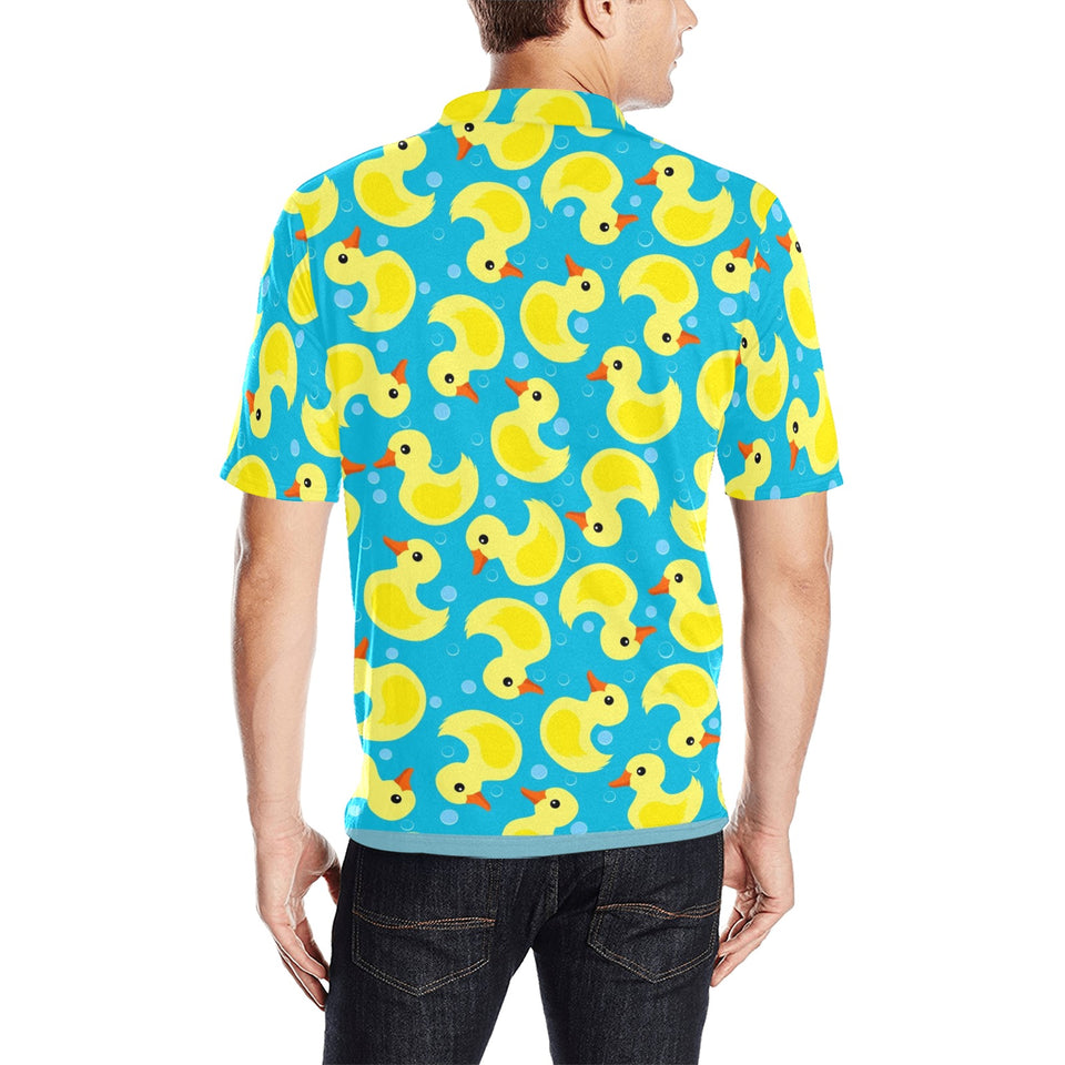 Duck Pattern Print Design 04 Men's All Over Print Polo Shirt