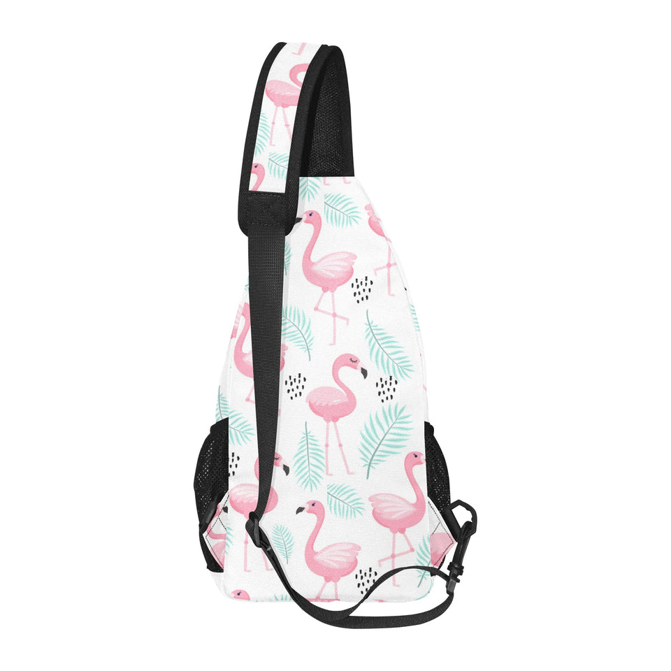 Cute flamingo pattern All Over Print Chest Bag