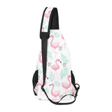 Cute flamingo pattern All Over Print Chest Bag