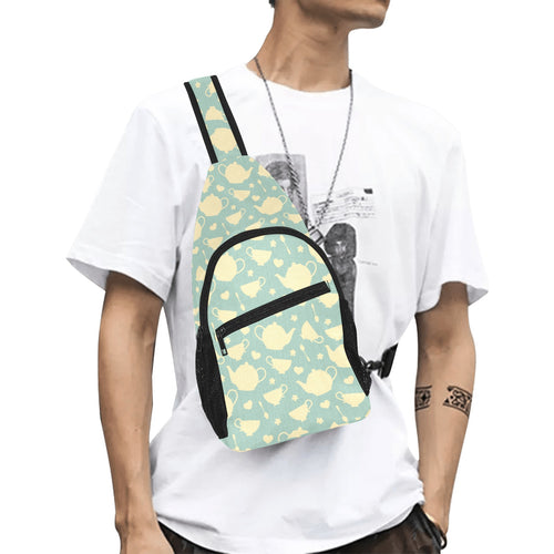 Tea pots Pattern Print Design 02 All Over Print Chest Bag