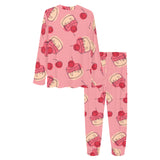 Cake cherry pattern Women's All Over Print Pajama Set