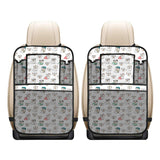 English Bulldog Pattern Print Design 03 Car Seat Back Organizer