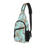 Monkey Palm tree background All Over Print Chest Bag