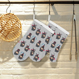 Cute ninja pattern Heat Resistant Oven Mitts