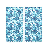 Hibiscus Pattern Print Design 03 Gauze Curtain