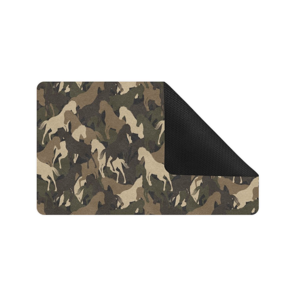 Horse Camouflage Pattern Doormat