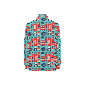British Pattern Print Design 04 Women's Long Sleeve Polo Shirt