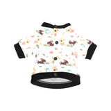 Cute Chihuahua puppie pattern All Over Print Pet Dog Round Neck Fuzzy Shirt