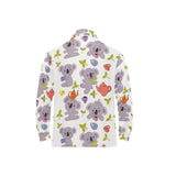 Cute koalas teapots tea Men's Long Sleeve Polo Shirt