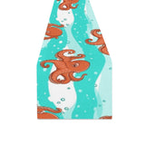 Octopuses sea wave background Table Runner