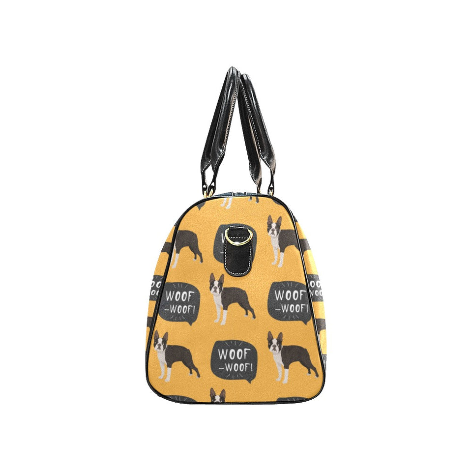 Boston terrier design pattern Travel Bag