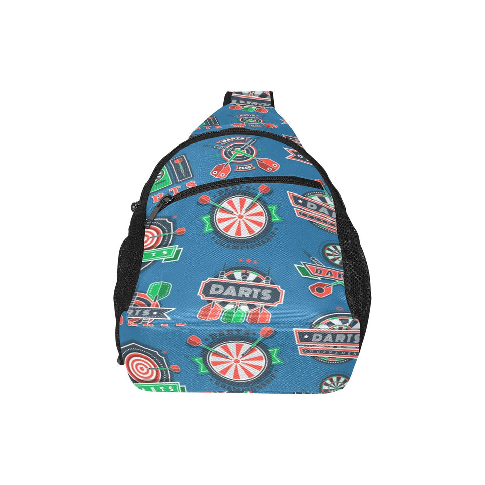 Darts Pattern Print Design 02 All Over Print Chest Bag