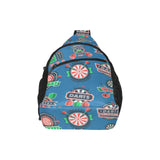 Darts Pattern Print Design 02 All Over Print Chest Bag