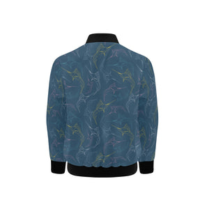 Swordfish Pattern Print Design 02 Kids' Boys' Girls' Bomber Jacket