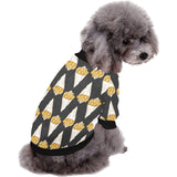 French fries dark background All Over Print Pet Dog Round Neck Fuzzy Shirt