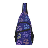 Dog Paws Pattern Print Design 02 All Over Print Chest Bag
