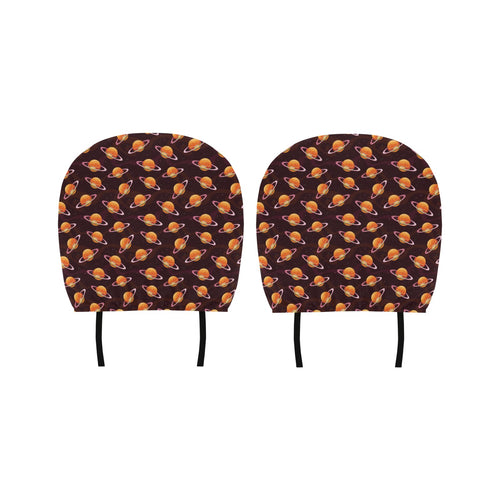 Hamburger Pattern Print Design 05 Car Headrest Cover