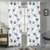 Swallow Pattern Print Design 04 Gauze Curtain