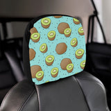 Kiwi blue background Car Headrest Cover