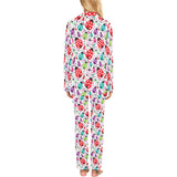 Ladybug Pattern Print Design 03 Women's Long Pajama Set