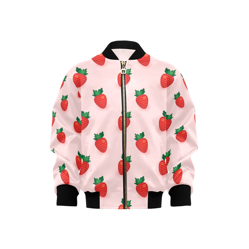 Strawberry beautiful pattern Kids' Boys' Girls' Bomber Jacket