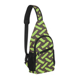Green Peas Pattern Print Design 05 All Over Print Chest Bag