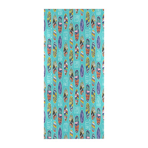 Surfboard Pattern Print Design 05 Beach Towel