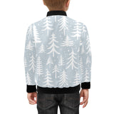 Christmas tree winter forest pattern Kids' Boys' Girls' Bomber Jacket