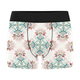Square floral indian flower pattern Men's All Over Print Boxer Briefs Men's Underwear