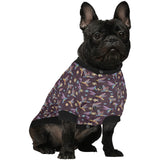 Hummingbird Pattern Print Design 04 All Over Print Pet Dog Round Neck Fuzzy Shirt