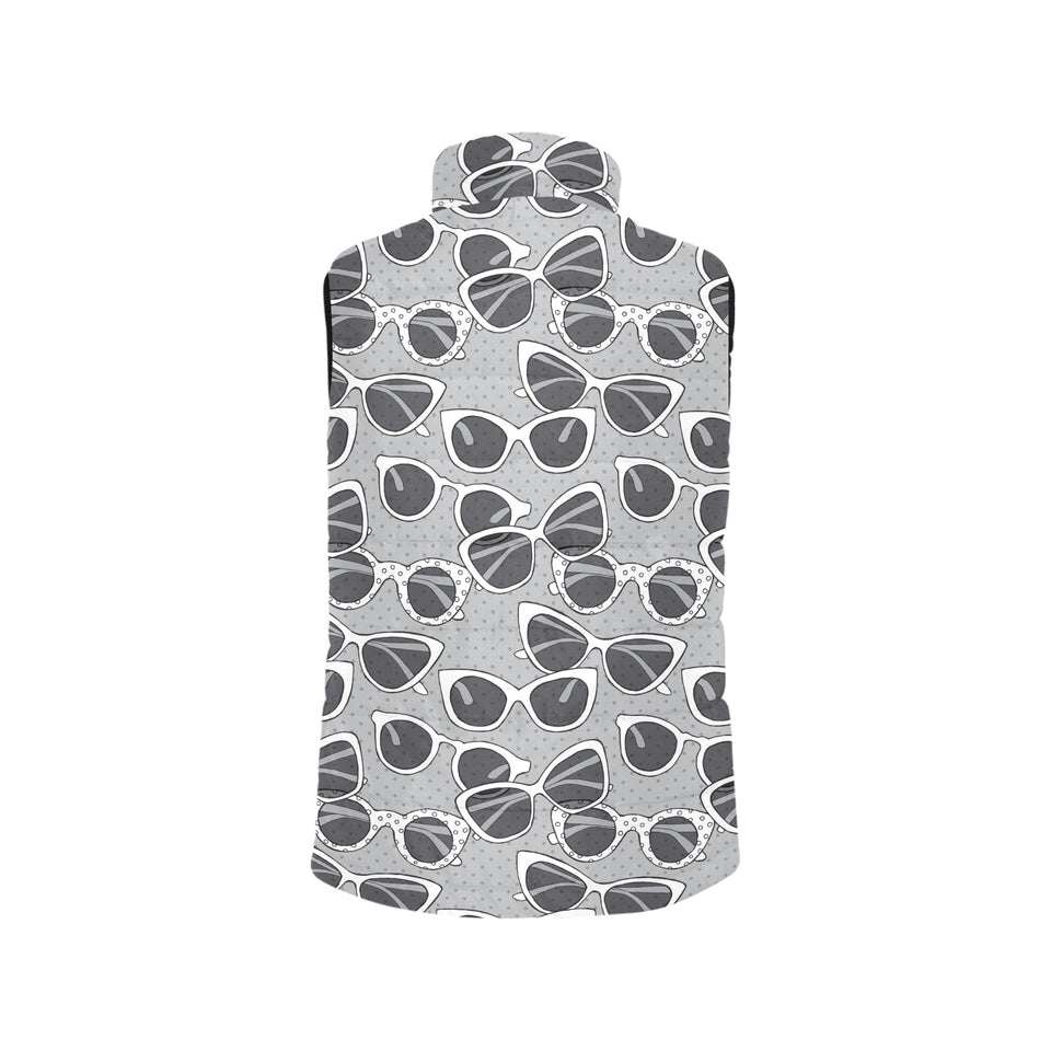 Sun Glasses Pattern Print Design 04 Women's Padded Vest