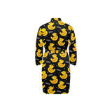 Duck Pattern Print Design 05 Men's Long Sleeve Belted Night Robe