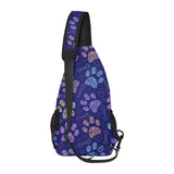 Dog Paws Pattern Print Design 02 All Over Print Chest Bag