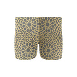 arabic star gold pattern Men's Swimming Trunks