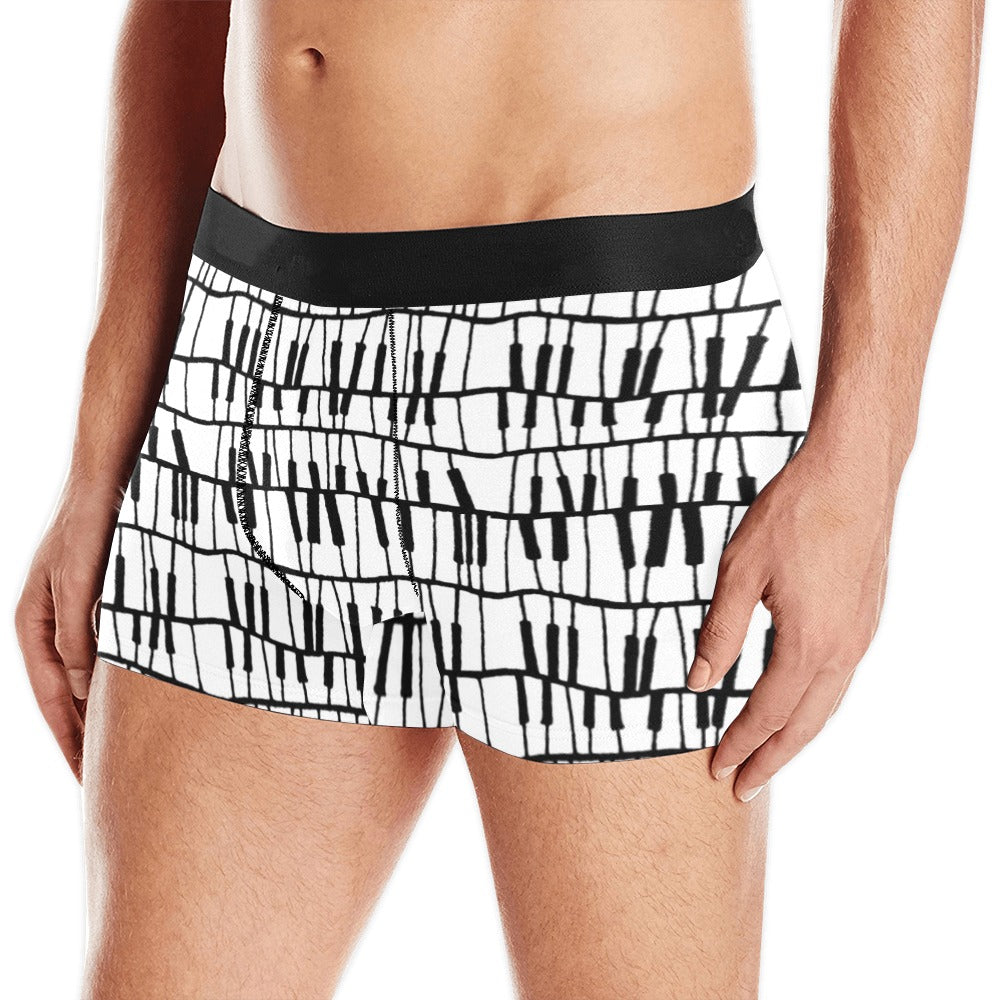 Piano Pattern Print Design 03 Men's All Over Print Boxer Briefs Men's Underwear