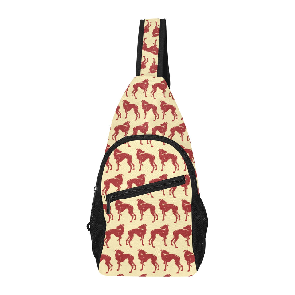 Greyhound Pattern Print Design 04 All Over Print Chest Bag