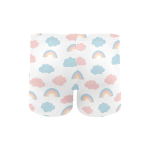 Cute rainbow clound pattern Men's Swimming Trunks