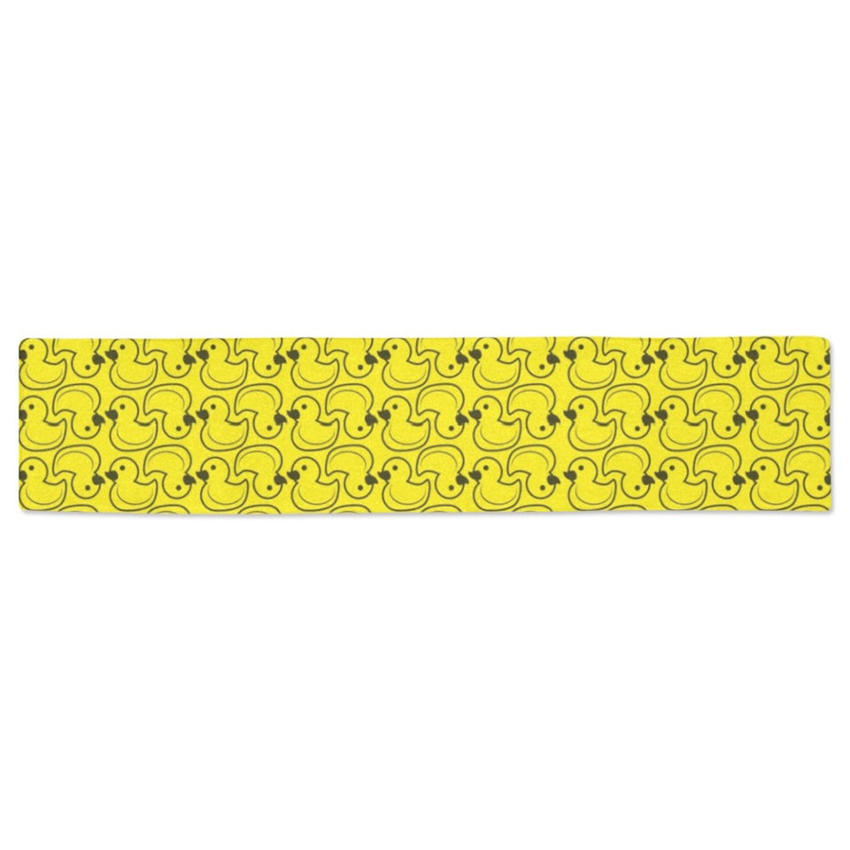 Duck Pattern Print Design 02 Table Runner