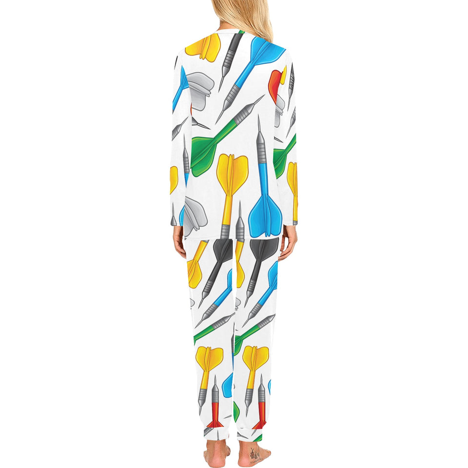 Darts Pattern Print Design 03 Women's All Over Print Pajama Set