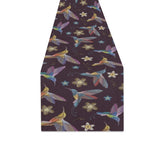 Hummingbird Pattern Print Design 04 Table Runner