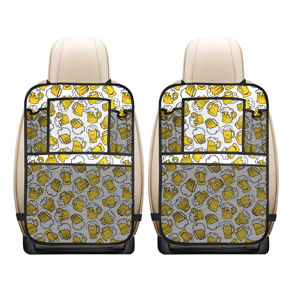 Beer design pattern Car Seat Back Organizer