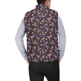 Hummingbird Pattern Print Design 04 Men's Padded Vest