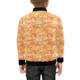 Camper Van Pattern Print Design 04 Kids' Boys' Girls' Bomber Jacket