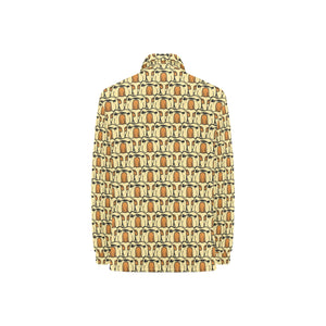 English Bulldog Pattern Print Design 02 Women's Long Sleeve Polo Shirt