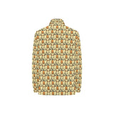 English Bulldog Pattern Print Design 02 Women's Long Sleeve Polo Shirt