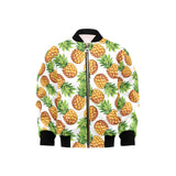 Pineapples design pattern Kids' Boys' Girls' Bomber Jacket